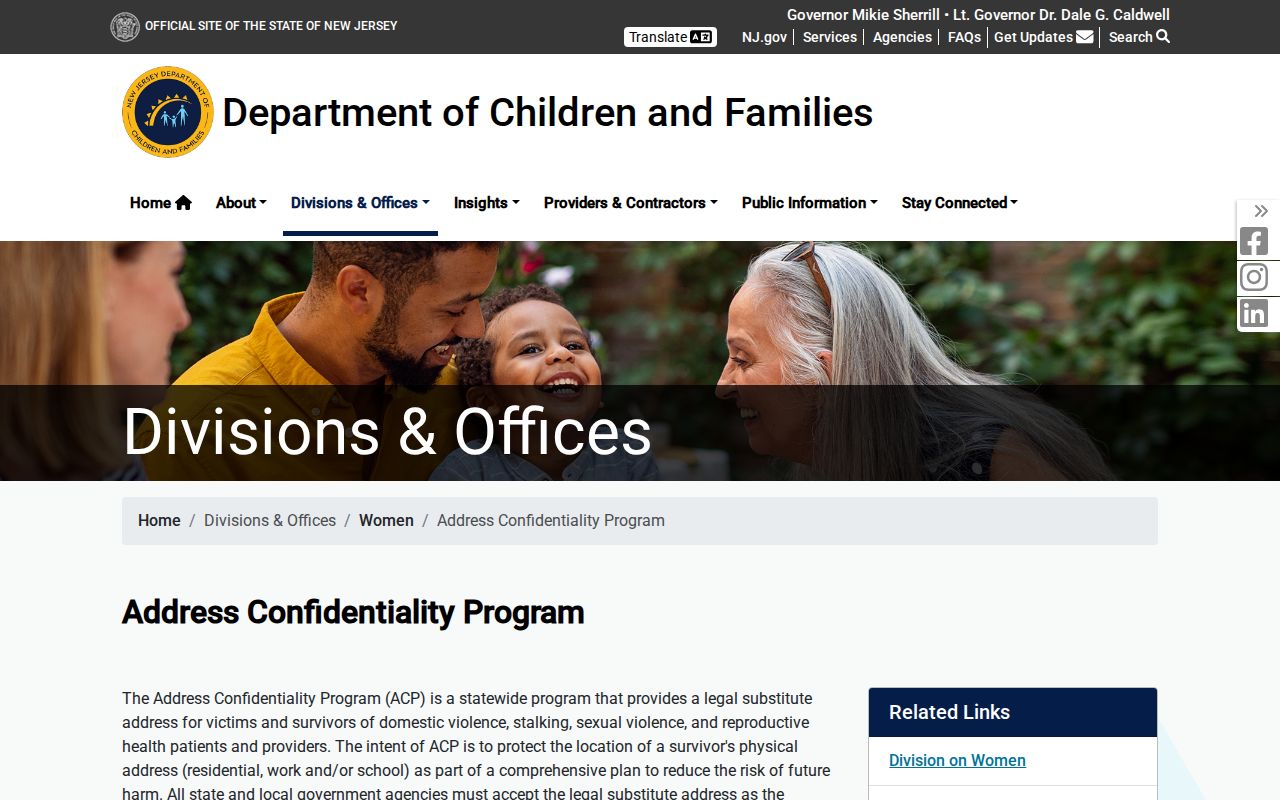 Essex County neighbors Address Confidentiality Program information