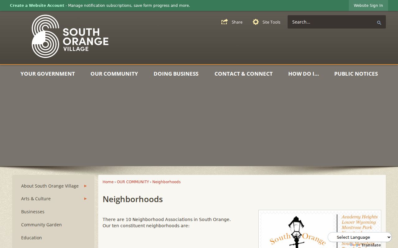 Essex County neighbors South Orange neighborhood listing